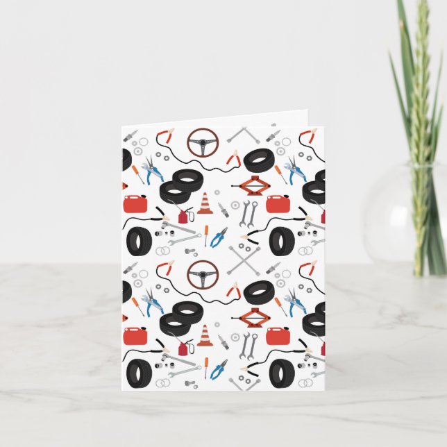 Cartão Ferramentas Automotivas Mecânicas De Automóveis (Frente)