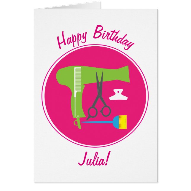 Cartão Ferramentas de hairstyle (Frente)