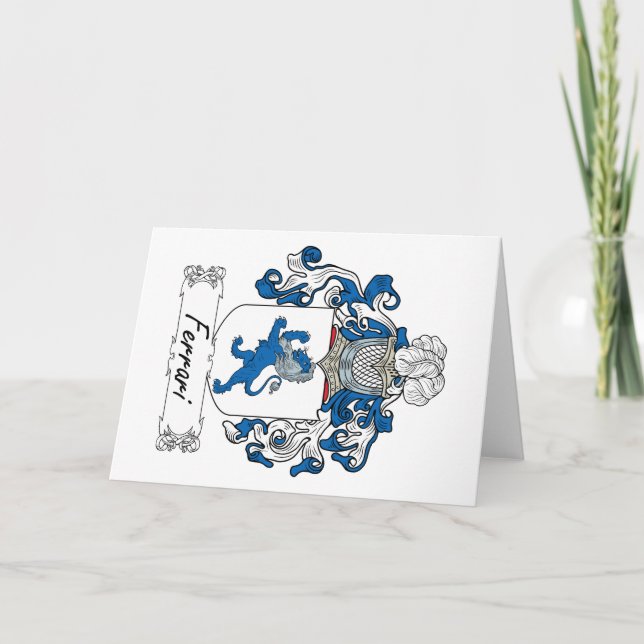 Cartão Ferrari Family Crest (Frente)