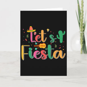 Cartão Festa Cinco De Mayo da Família Correspondente Mexi