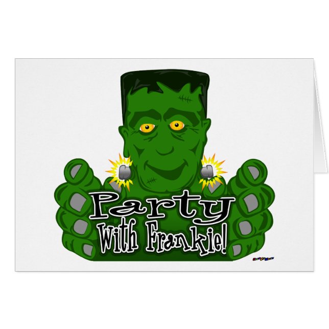 Cartão Festa Com Frankie! (Frente Horizontal)