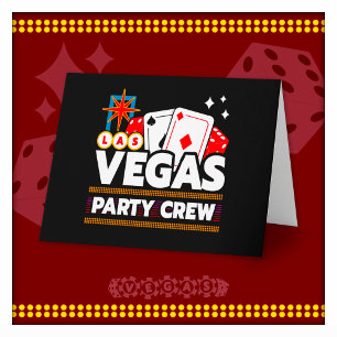Cartão Festa da Equipe de Las Vegas Esquadrão Viagem de V