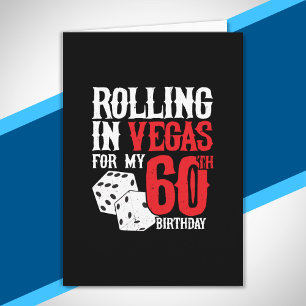 Cartão Festa de 60 Anos em Las Vegas - Rolando em Vegas