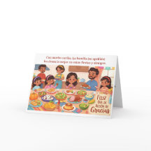 Festa de Ação de Graças - Família Hispânica