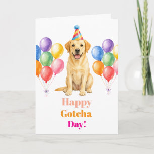 Cartão Festa de Adoção Dia da Captura Labrador Cão Pet