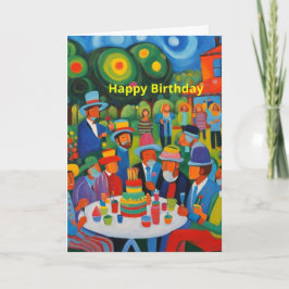 Cartão Festa de Aniversário ao Ar Livre2