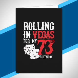 Cartão Festa de Aniversário de 73 anos em Las Vegas - Rol
