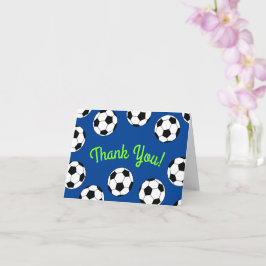 Cartão Festa de Aniversário de Esportes de Futebol Obriga