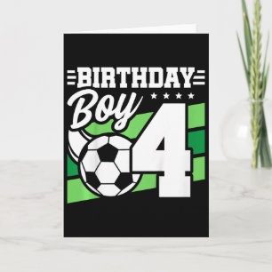 Cartão Festa de Aniversário de Futebol Infantil - Menino