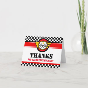 Cartão Festa de aniversário do Carro Race