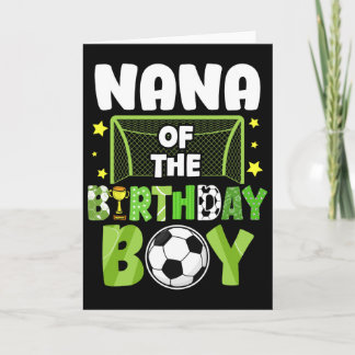 Cartão Festa de Aniversário do Menino da Vovó de Futebol 
