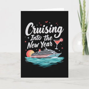 Cartão Festa de Ano Novo 2026 Cruising Into Correspondênc