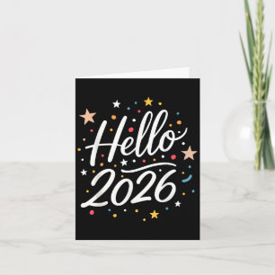 Cartão Festa de Ano Novo 2026 Família Correspondente Home