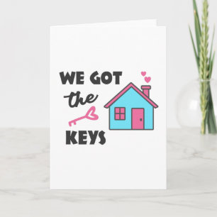 Cartão Festa de Aquecimento Doméstico.