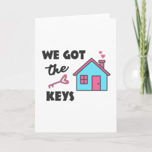 Cartão Festa de Aquecimento Doméstico.