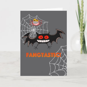 Cartão Festa de Halloween Fangtástica Assustadora