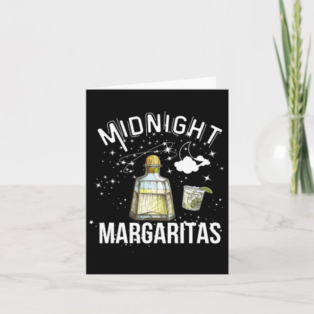 Cartão Festa de Margaritas à Meia-Noite Para Bruxa de Hal (Frente)