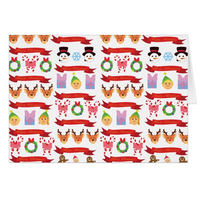 Cartão Festa de Natal (Frente Horizontal)