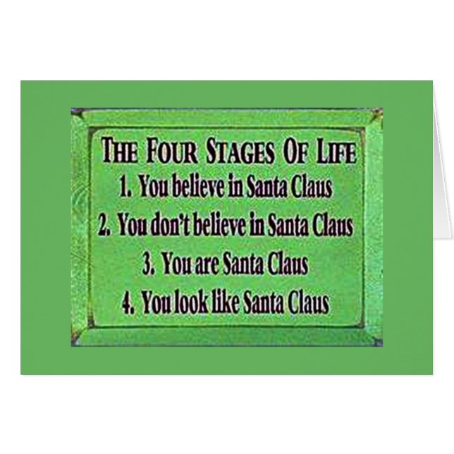 CARTÃO **FESTA DE NATAL ADULTO HUMOR" COMO É 1969 (Frente Horizontal)