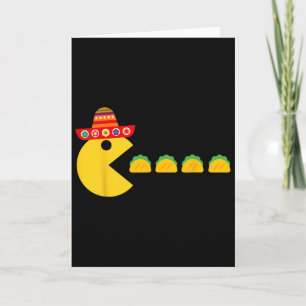 Cartão Festa Divertida Comendo Tacos Cinco De Maio Mexica