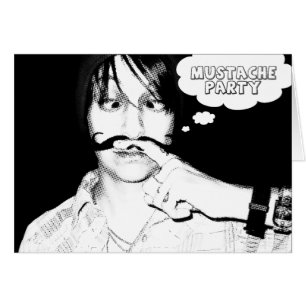 Cartão festa do bigode : bigode