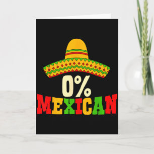 Cartão Festa do Cinco De Mayo Mexicana 0% Sombrero Engraç