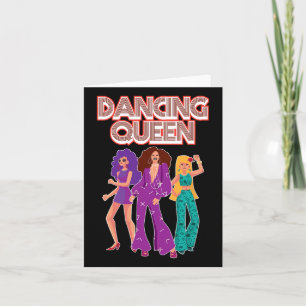 Cartão Festa do Clube de Dança Queen Disco 1970s Gif
