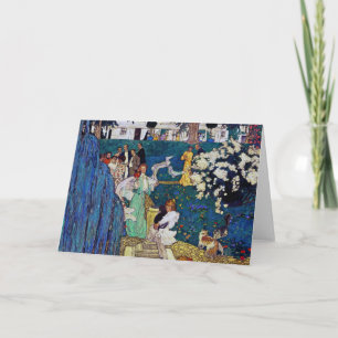 Cartão Festa do Jardim com Cat, Jessie Willcox Smith