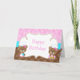 Cartão Festa do Urso Chef de Cozinha