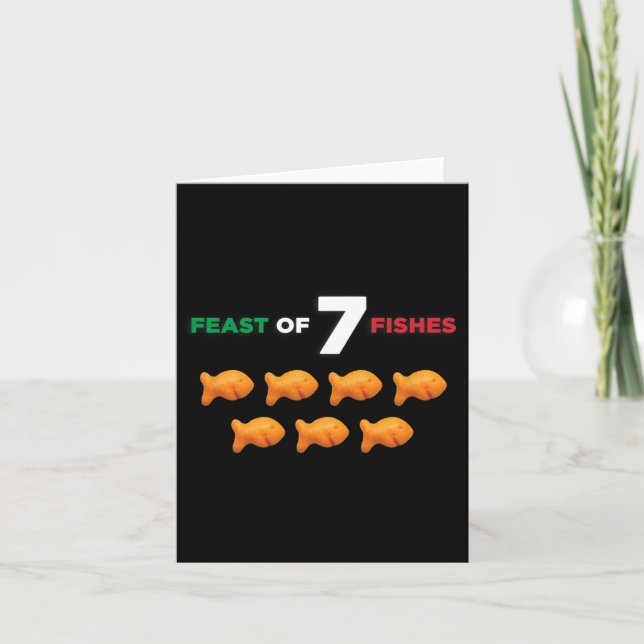 Cartão Festa dos Sete Peixes (Frente)