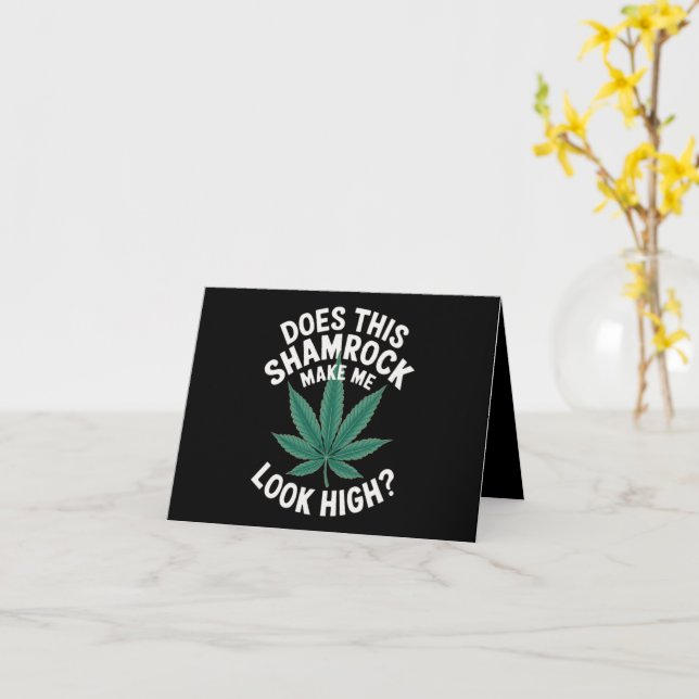 Cartão Festa Engraçada do Dia de São Patrício para o Gran (Flor Amarela)