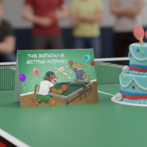 Festa Intensa de Aniversário de Ping Pong Engraçad