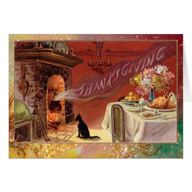 Cartão Festa Jante de Ação de Graças (Frente Horizontal)