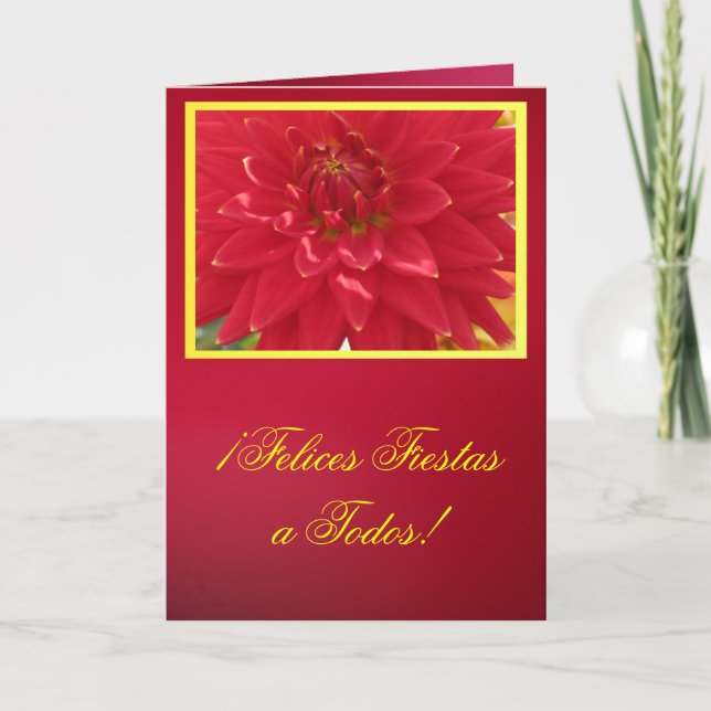 Cartão - festas de Felices do ¡ um TODOS! - La (Frente)