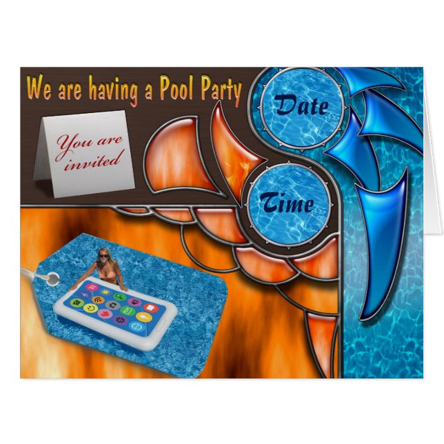 Cartão Festas de Férias (Frente horizontal)