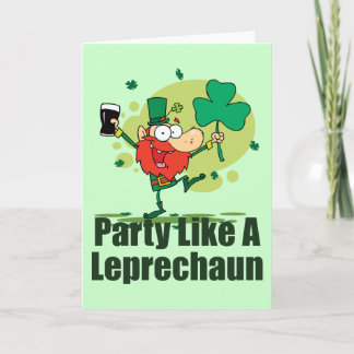 Cartão Festeje Como Um Leprechaun