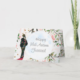Cartão Festival de Lua - Saudação do Festival de outono C