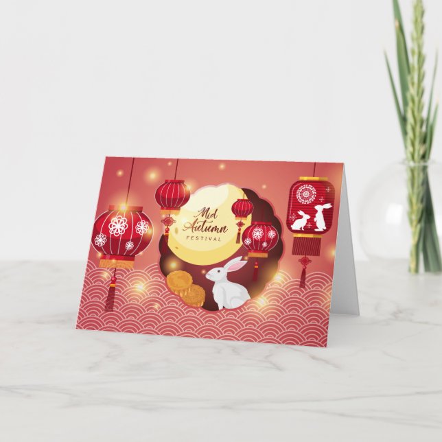 Cartão Festival de outono do médio (Frente)