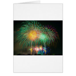 Cartão Festival Fireworks Light Japão