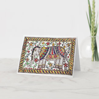 Cartão Festive Elephant Greeting Card