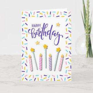 Cartão Festive Happy Birthday