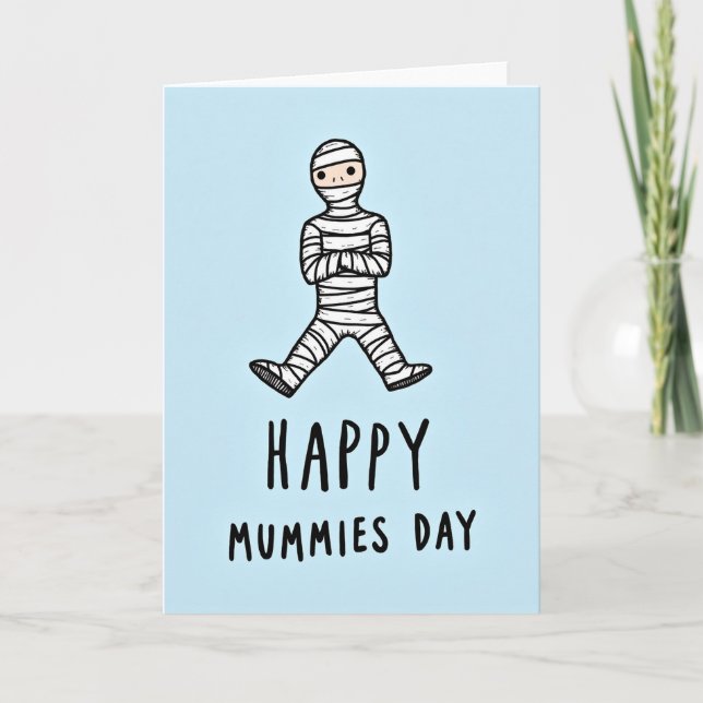 Cartão Festive Mummys Day Art Card (Frente)