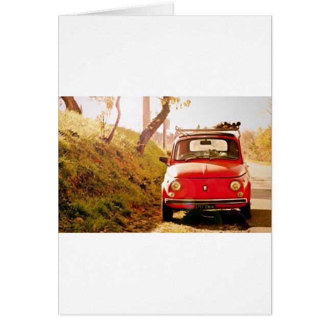 Cartão Fiat 500 em Itália (Frente)