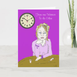 Cartão Fibromyalgia Warrior Women Support Card