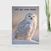 Ficando Mais Velho Aniversário Snowy Owl