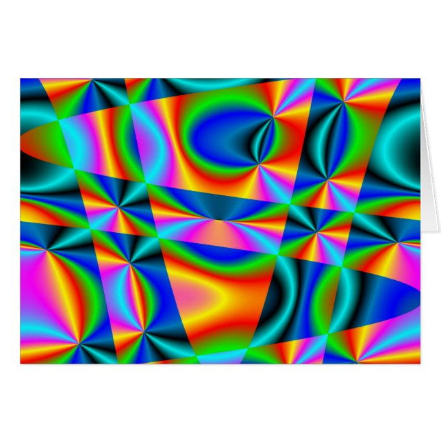 Cartão Ficha de arco-íris ~ (Frente Horizontal)