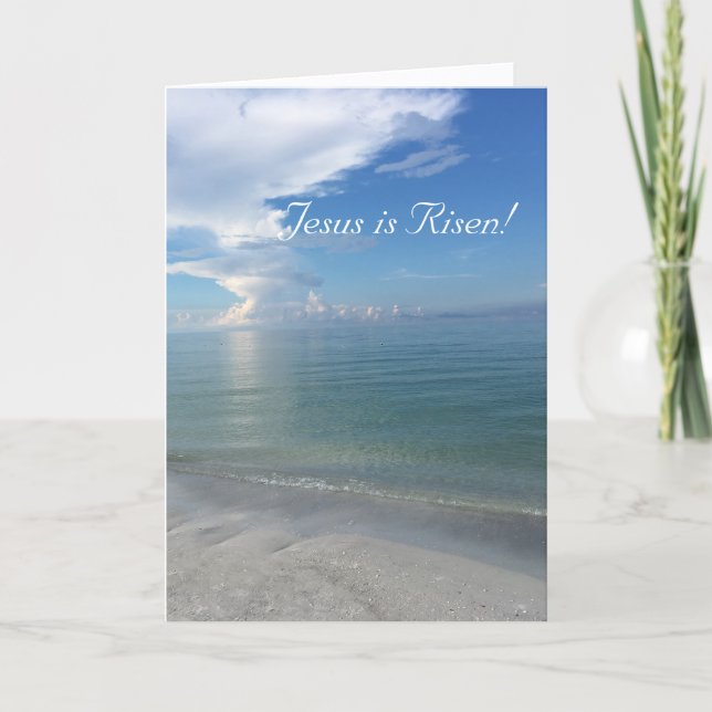 Cartão Ficha de Páscoa impressionante e simples (Frente)