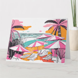 Cartão Ficha de saudação de grande dobramento nos feriado