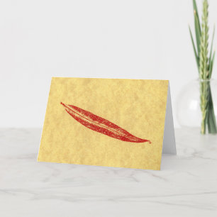 Cartão Ficha de saudação "Simples Willow"