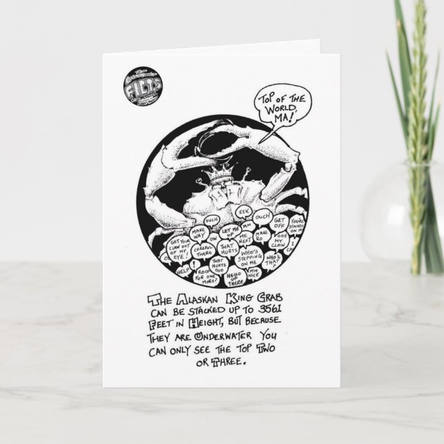 Cartão FICTS "Crabs" Birthday Card (Frente)